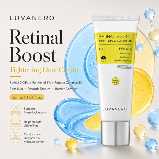 💜LUVANERO  Dual-Action Firming Cream – 0.05% Retinal, 3% Matrixyl & 5% Panthenol for Wrinkles, Fine Lines & Firmer-Looking Skin ✨