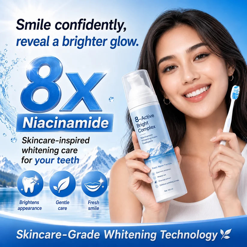 BBOJI® 8X Niacinamide Foaming Whitening Toothpaste