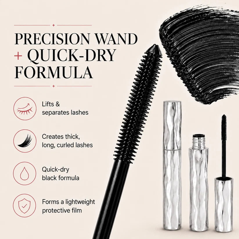LAST DAY - BUY 1 GET 1 FREE💜Waterproof Curling Lengthening Mascara