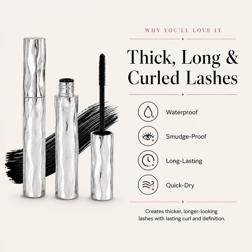 LAST DAY - BUY 1 GET 1 FREE💜Waterproof Curling Lengthening Mascara