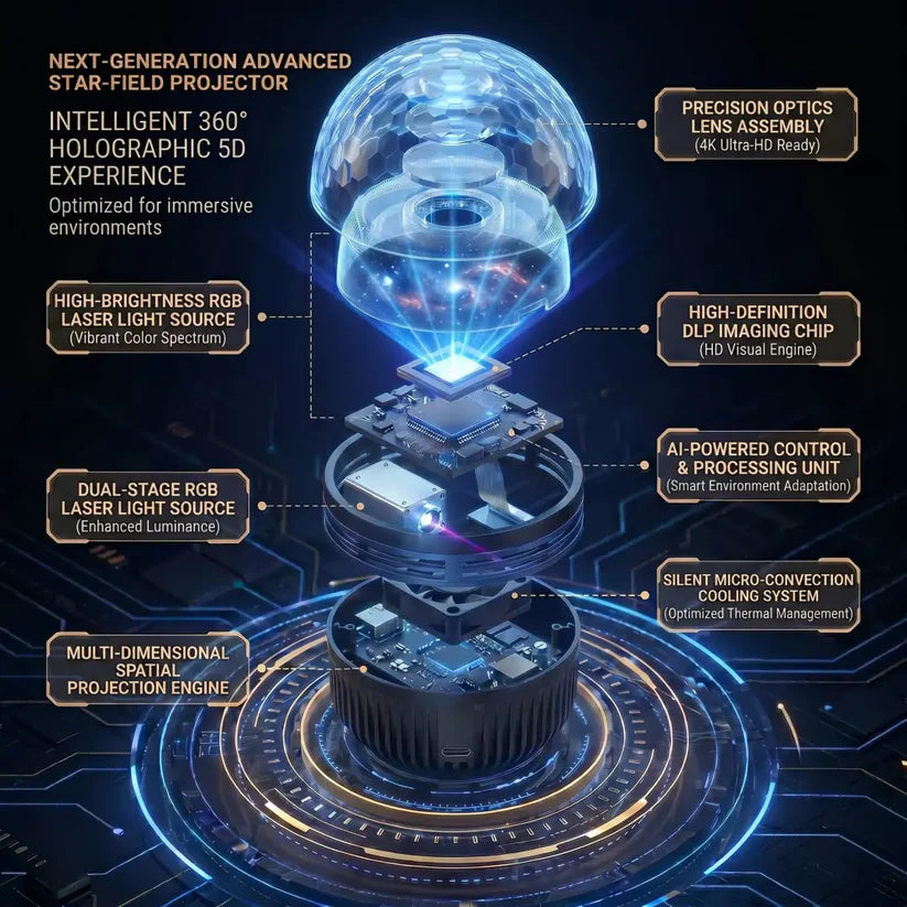 Luvanero 360°SmartHolographicStarrySkyProjector✨