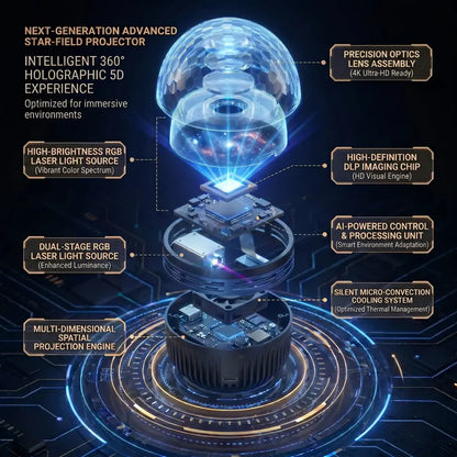 Luvanero 360°SmartHolographicStarrySkyProjector✨